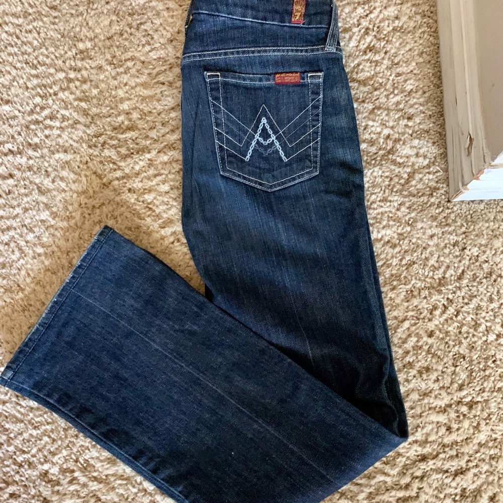 Gently worn seven for all mankind jeans